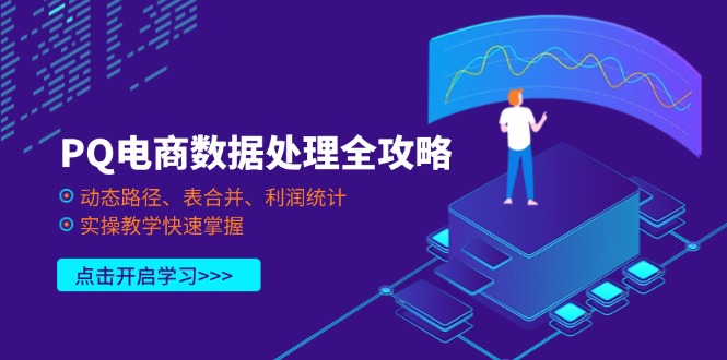 (14240期)PQ电商数据处理全攻略,动态路径、表合并、利润统计,实操教学快速掌握-晶沫AI资源站