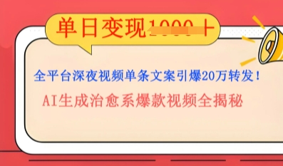 全平台深夜文案新风口：DeepSeek生成百万播放量金句，治愈系内容涨粉速度快4倍-晶沫AI资源站