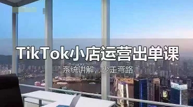 TikTok小店运营出单课,从开店选品、运营出单、发货回款,进行全流程讲解-晶沫AI资源站